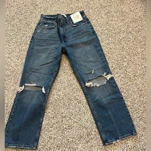 Abercrombie & Fitch The Ankle Straight Ultra high Rise